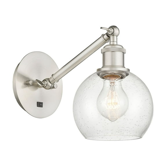Innovations Lighting 317-1W-12-6 Athens Sconce Athens 12" Tall Wall Sconce - Nickel