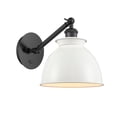 thumbnail image 1 of Innovations Lighting 317-1W-BK-M14-W Adirondack 12" Tall Wall Sconce - Matte Black /, 1 of 5