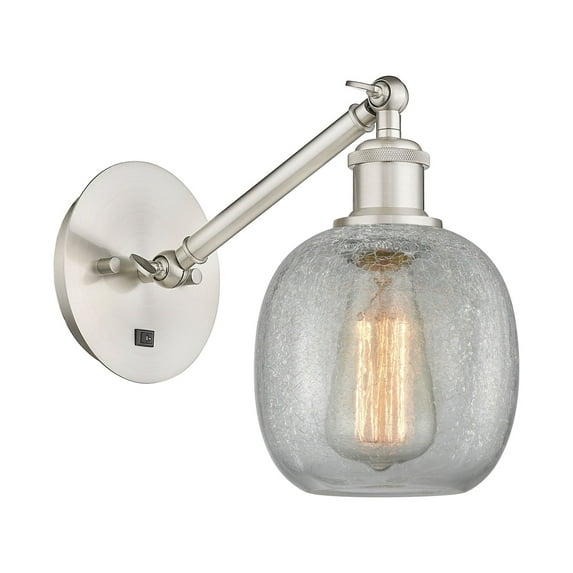 Innovations Lighting 317-1W-13-6 Belfast Sconce Belfast 13" Tall Wall Sconce - Nickel