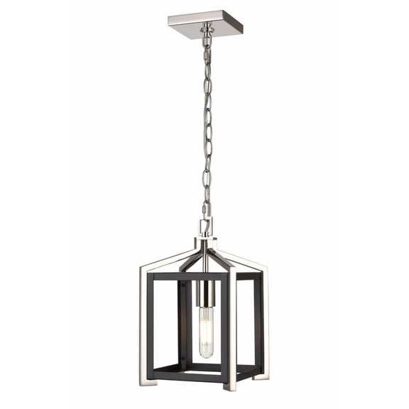 376-1P-BPN-8 Innovations Lighting Wiscoy - 1 Light Chain Hung Pendant-13.25 Inches Tall and 8 Inches Wide-Black Polished Nickel Finish -Traditional