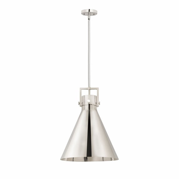 Innovations Lighting - Newton Cone - 1 Light Stem Hung Pendant In Industrial