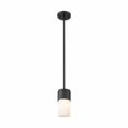 thumbnail image 1 of 428-1S-BK-G428-7WH Innovations Lighting Bolivar - 1 Light Pendant In Industrial Style-7 Inches Tall and 4 Inches Wide-Matte Black Finish-Matte White, 1 of 5