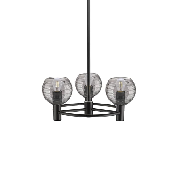 Innovations Lighting 434-3CR-BK-G1213-6SM Crown Point 3 Light 20" Wide Pendant - Matte