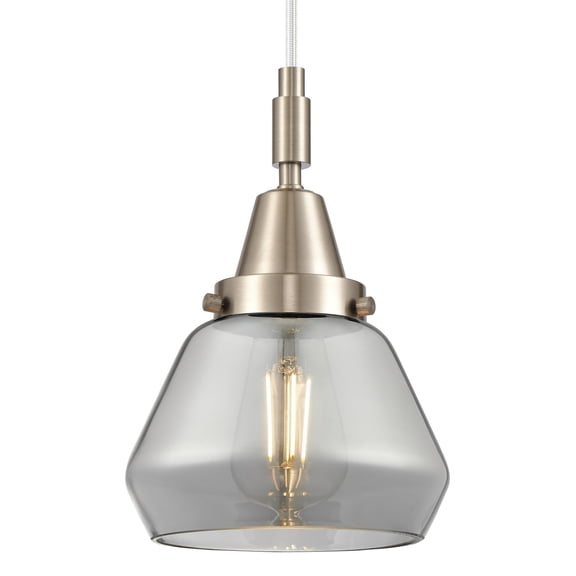 Innovations Lighting 447-1P-SN-G173 Fulton 7" Wide Mini Pendant - Nickel
