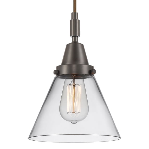 Innovations Lighting 447-1P-G42 Cone 8" Wide Mini Pendant - Bronze