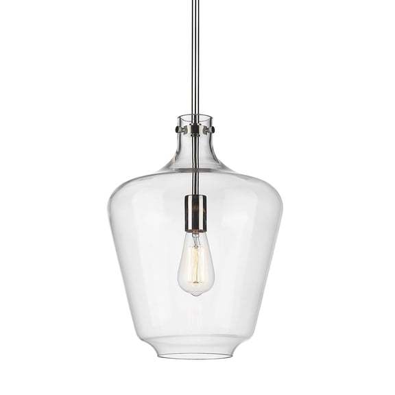 Innovations Lighting 493-1S-16-12 Norwalk Pendant Norwalk 12" Wide Pendant - Nickel