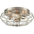 thumbnail image 1 of Innovations Lighting 510-3C Muselet Muselet 15" Wide Flush Mount Ceiling Fixture - Nickel, 1 of 2