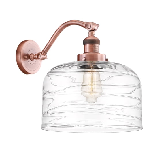Innovations Lighting 515-1W-13-12-L Bell Sconce Bell 13" Tall Wall Sconce - Antique Copper