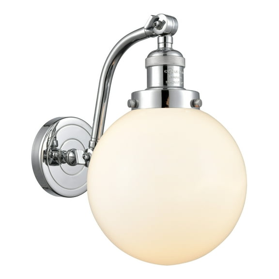 Innovations Lighting 515-1W-8 Beacon Beacon 1 Light 8" Wide Wall Sconce - White