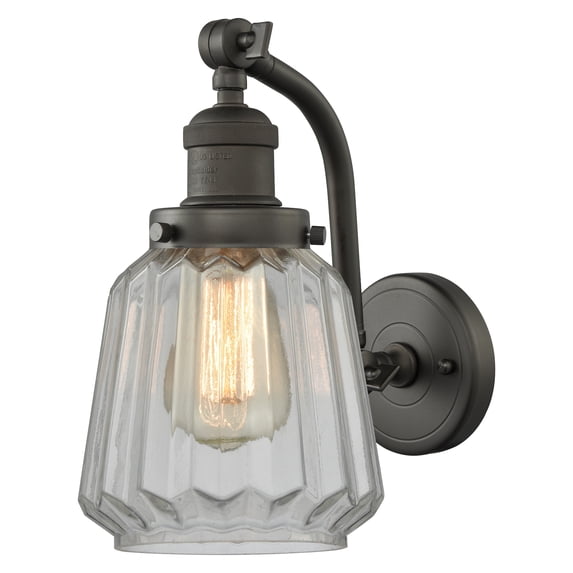 Innovations Lighting 515-1W-OB-G142 Chatham 1 Light 12" Tall Wall Sconce - Bronze