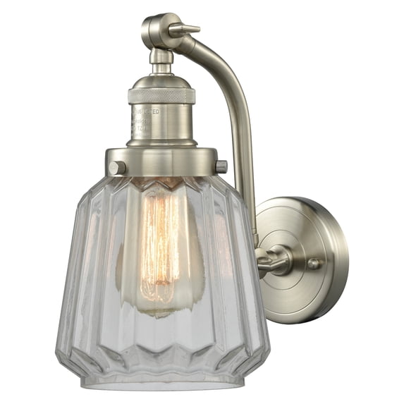 Innovations Lighting 515-1W-SN-G142 Chatham 1 Light 12" Tall Wall Sconce - Nickel