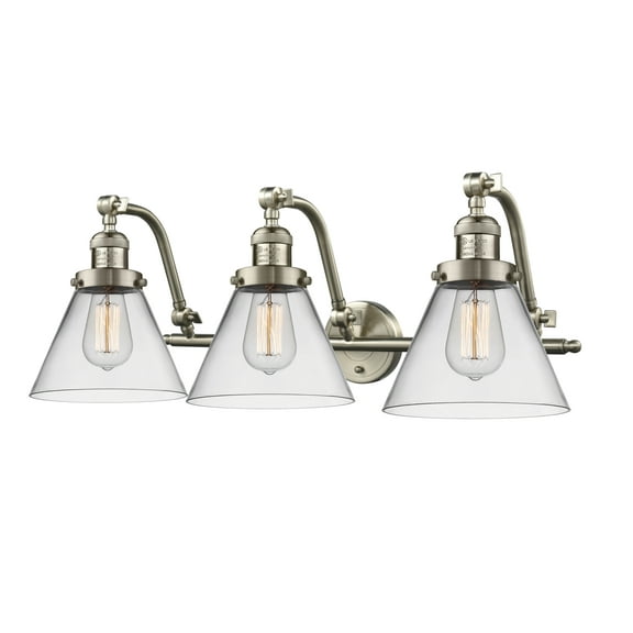 Innovations Lighting 515-3W Large Cone Large Cone 3 Light 28" Wide Bathroom Vanity Light -