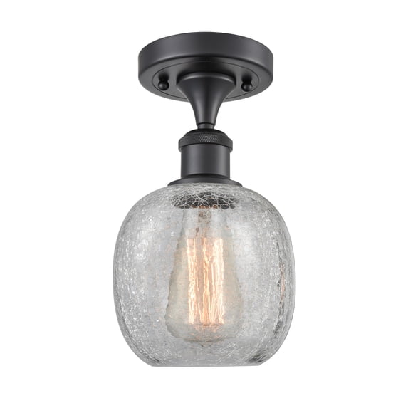 Innovations Lighting 516-1C-BK-G105 Belfast 1 Light 6" Wide Semi-Flush Ceiling Fixture -