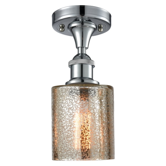 Innovations Lighting 516-1C-PC-G116 Cobbleskill 1 Light 5" Wide Semi-Flush Ceiling Fixture
