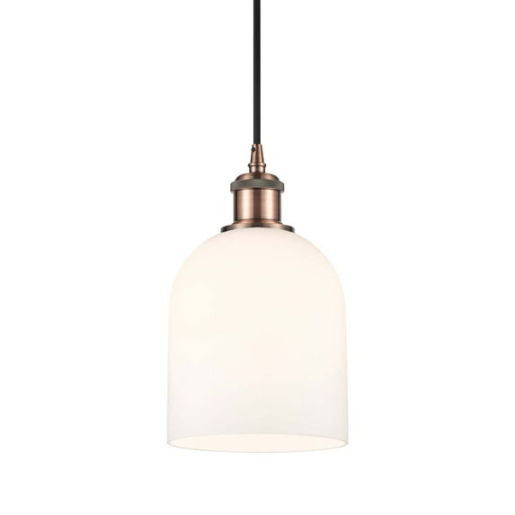 Innovations Lighting 516-1P-10-6 Bella Pendant Bella 6" Wide Mini Pendant - Antique Copper