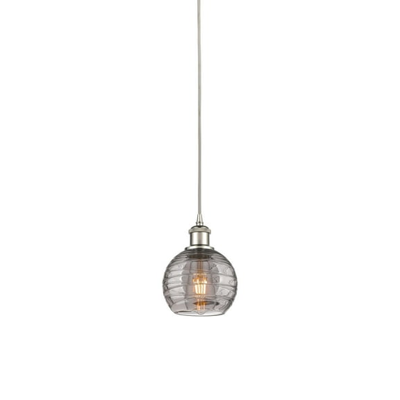 Innovations Lighting 516-1P-9-6 Athens Pendant Athens Deco Swirl 6" Wide Suspension Mini
