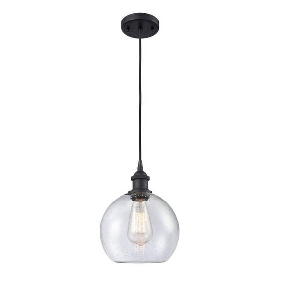 Innovations Lighting 516-1P Athens Athens 8" Wide Mini Pendant - Black