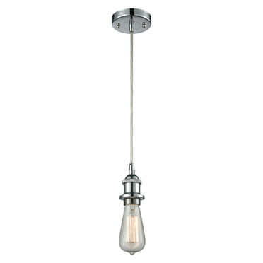 Innovations Lighting 516-1P Bare Bulb 1 Light 4-1/2" Wide Mini Pendant - Chrome