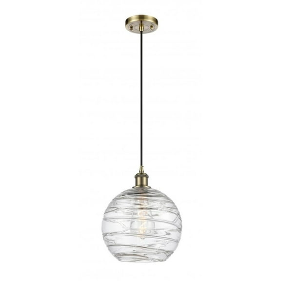 Innovations Lighting 516-1P-G1213-10-Led 10" Deco Swirl Mini Led Pendant - Brass