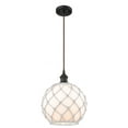 thumbnail image 1 of Innovations Lighting - Farmhouse Rope - 1 Light Cord Hung Mini Pendant In, 1 of 7