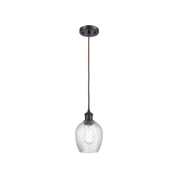 Innovations Lighting 516-1P-OB-G292 Salina 1 Light 5" Wide Mini Pendant - Bronze