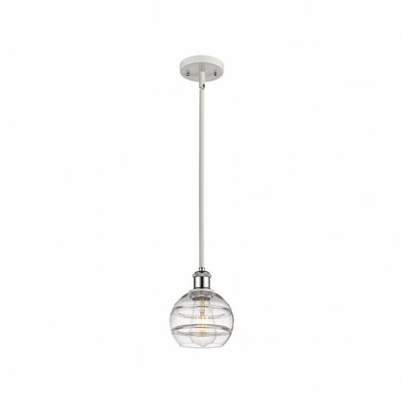 Innovations Lighting 516-1S-8-6 Rochester Pendant Rochester 6" Wide Mini Pendant - White