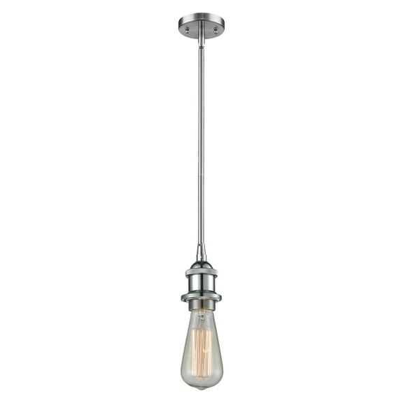 Innovations Lighting 516-1S Bare Bulb Bare Bulb 5" Wide Mini Pendant - Chrome