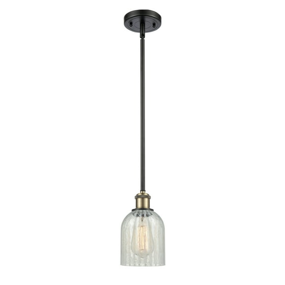 Innovations Lighting 516-1S Caledonia Caledonia 5" Wide Mini Pendant - Black Antique Brass
