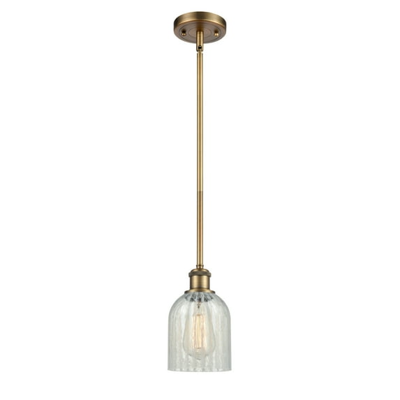 Innovations Lighting 516-1S Caledonia Caledonia 5" Wide Mini Pendant - Brushed Brass /