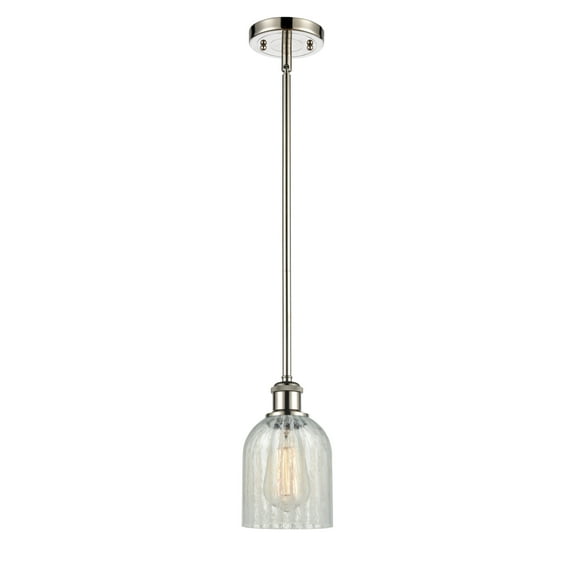 Innovations Lighting 516-1S Caledonia Caledonia 5" Wide Mini Pendant - Polished Nickel /