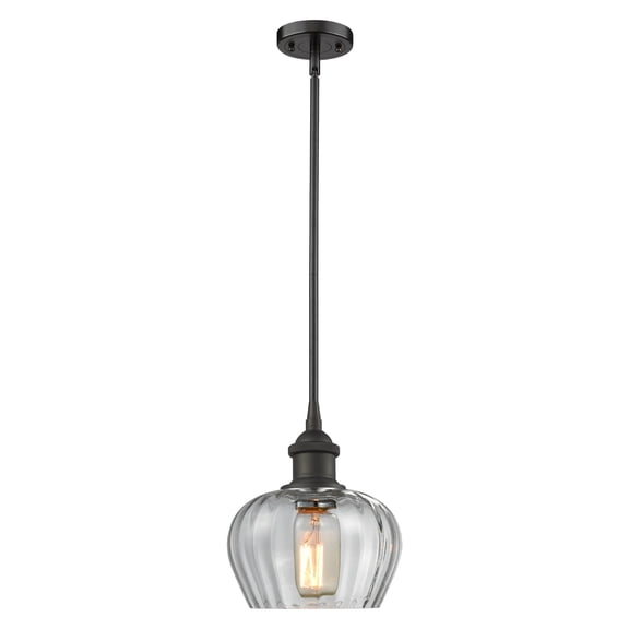 Innovations Lighting 516-1S-OB-G92 Fenton 7" Wide Mini Pendant - Bronze