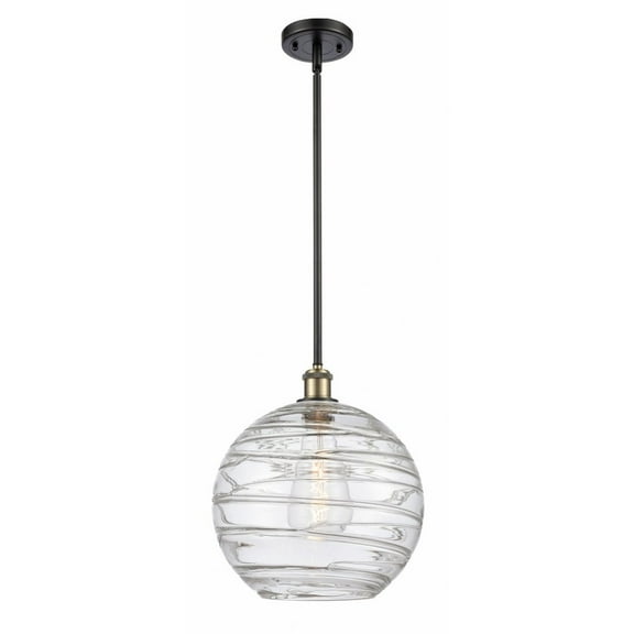 Innovations Lighting 516-1S-G1213-12-Led Deco Swirl Mini Pendant - Black