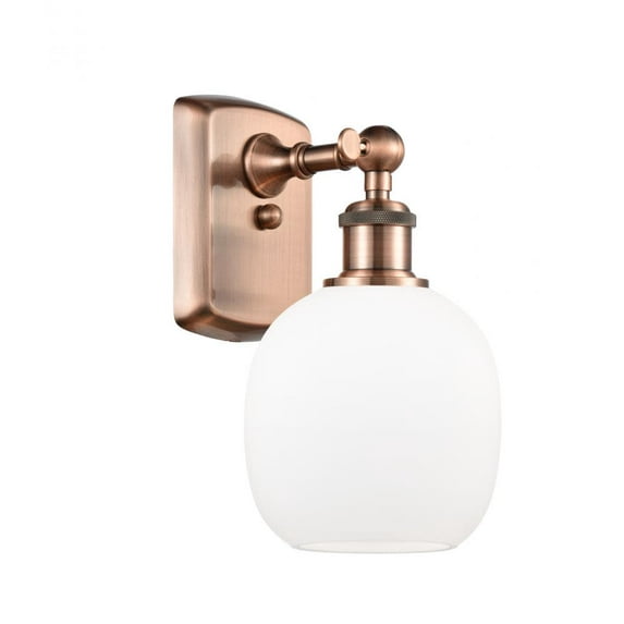Innovations Lighting 516-1W Belfast Belfast 11" Tall Bathroom Sconce - Antique Copper /