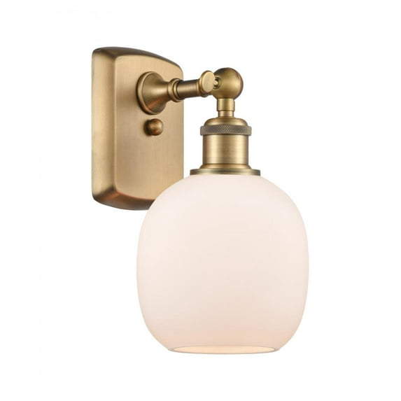 Innovations Lighting 516-1W Belfast Belfast 11" Tall Bathroom Sconce - White