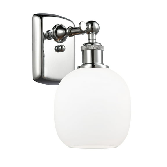 Innovations Lighting 516-1W Belfast Belfast 11" Tall Bathroom Sconce - White