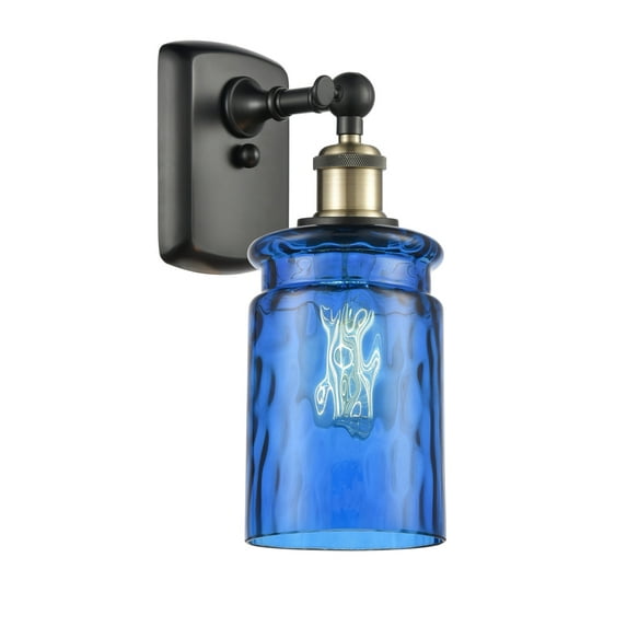 Innovations Lighting 516-1W Candor Candor 12" Tall Bathroom Sconce - Black Antique Brass /