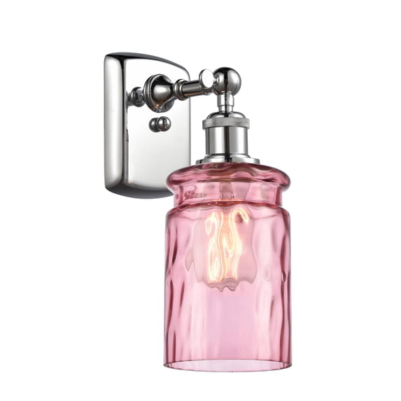 Innovations Lighting 516-1W Candor Candor 12" Tall Bathroom Sconce - Polished Chrome /