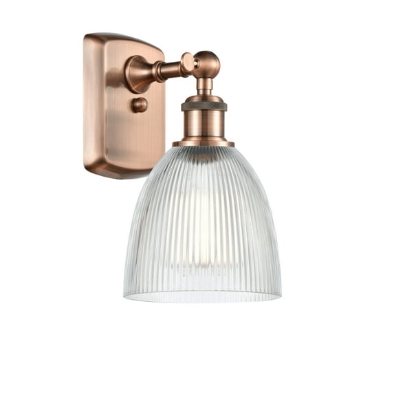 Innovations Lighting 516-1W Castile Castile 11" Tall Bathroom Sconce - Copper