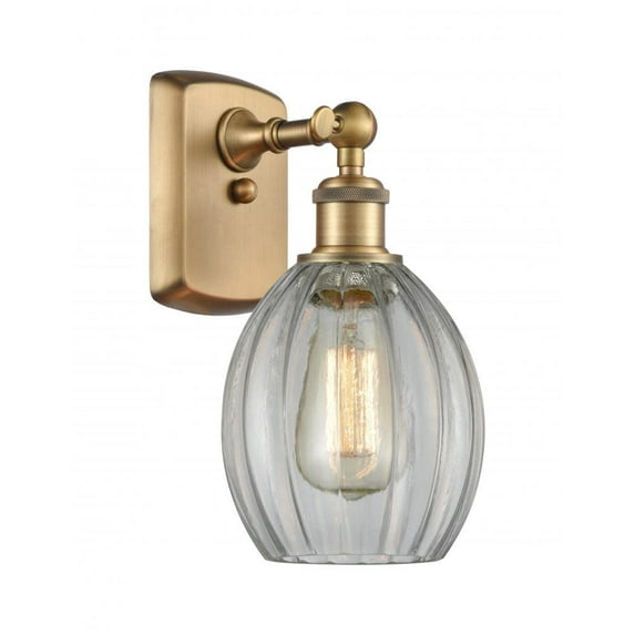 Innovations Lighting 516-1W Eaton Eaton 12" Tall Bathroom Sconce - Brass