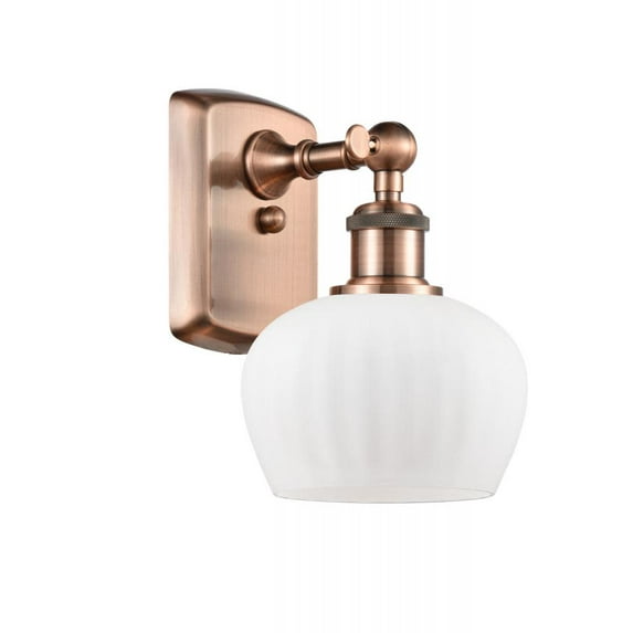Innovations Lighting 516-1W Fenton Fenton 11" Tall Bathroom Sconce - Antique Copper /