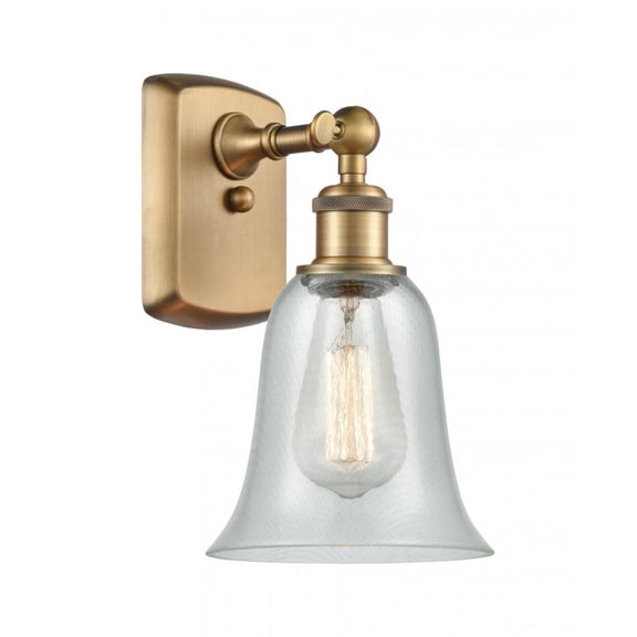 Innovations Lighting 516-1W Hanover Hanover 13" Tall Bathroom Sconce - Brushed Brass /