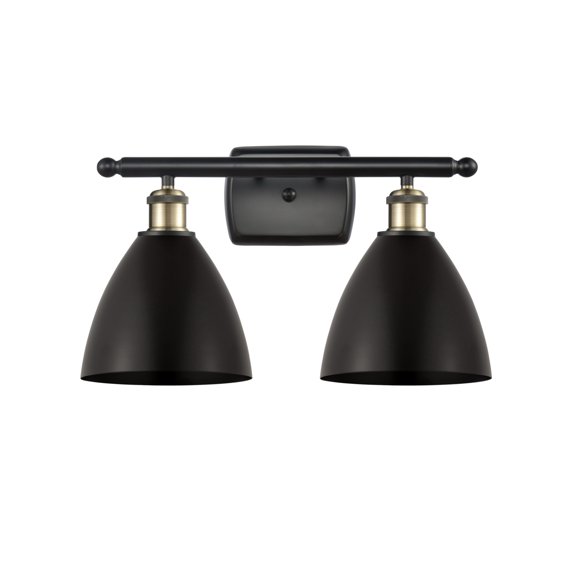 Innovations Lighting 516-2W-BAB-MBD-75-BK Bristol 2 Light 18" Wide Vanity Light - Black