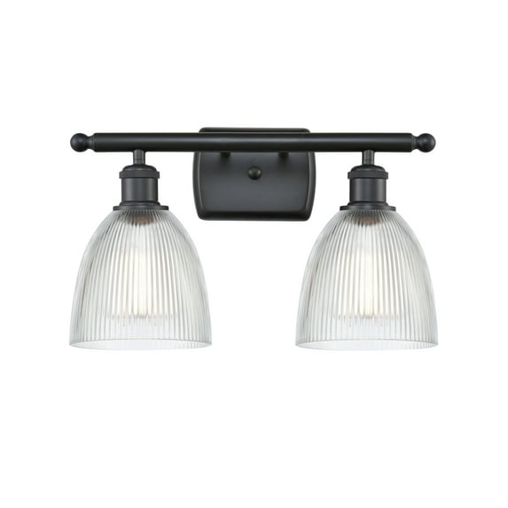 Innovations Lighting 516-2W Castile Castile 2 Light 16" Wide Bathroom Vanity Light - Black
