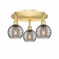 thumbnail image 1 of Innovations Lighting - Athens Deco Swirl - 3 Light Flush Mount In Industrial, 1 of 2