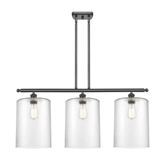 Innovations Lighting 516-3I-OB-G112-L Cobbleskill 3 Light 36" Wide Linear Pendant - Bronze