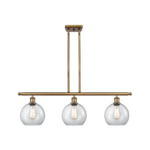 Innovations Lighting 516-3I-11-36 Athens Linear Athens 3 Light 36" Wide Linear Pendant -