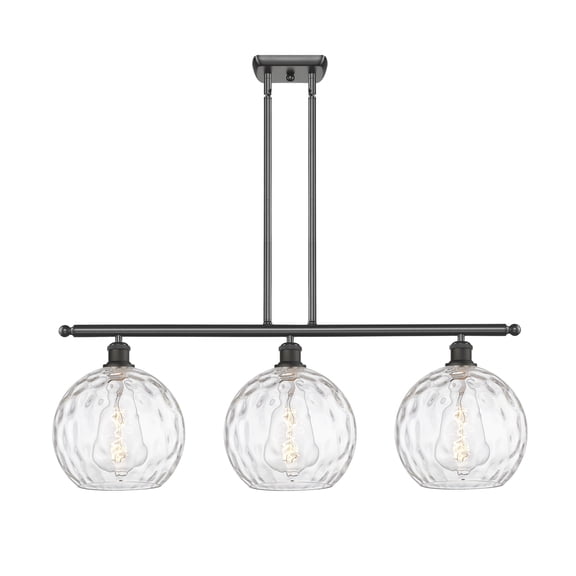 Innovations Lighting 516-3I-OB-G1215-10 Athens 3 Light 37" Wide Linear Pendant - Oil