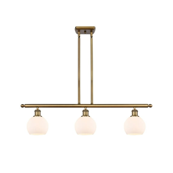 Innovations Lighting 516-3I-9-36 Athens Linear Athens 3 Light 36" Wide Linear Pendant -