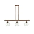 thumbnail image 1 of Innovations Lighting 516-3I-AC-G122-6 Athens 3 Light 36" Wide Linear Pendant - Copper, 1 of 5