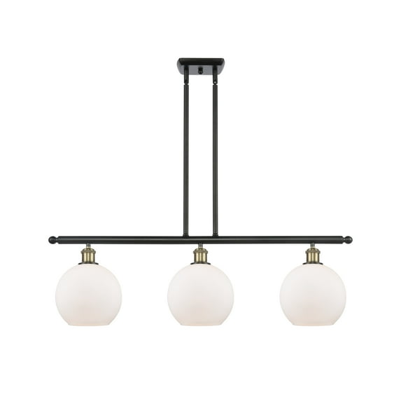 Innovations Lighting 516-3I Athens Athens 3 Light 36" Wide Linear Chandelier - MultiColor